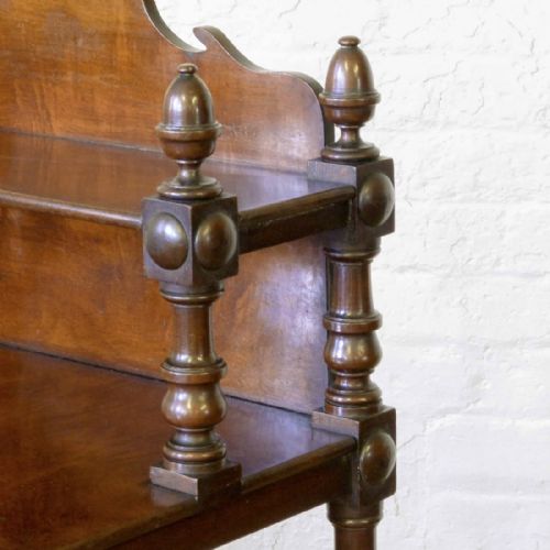 GEORGIAN MAHOGANY WHATNOT - ADDITIONAL PHOTO 5