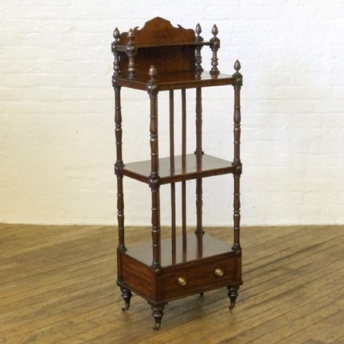GEORGIAN MAHOGANY WHATNOT - ADDITIONAL PHOTO 7