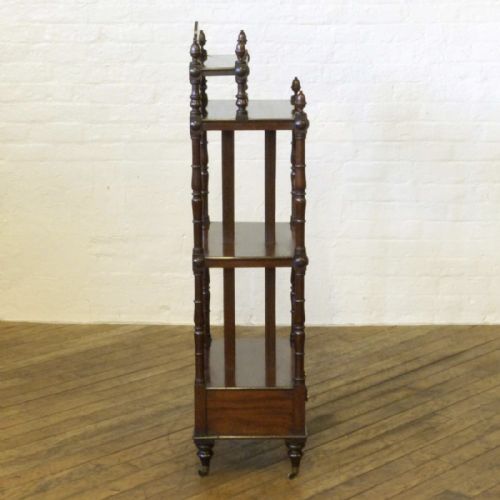 GEORGIAN MAHOGANY WHATNOT - ADDITIONAL PHOTO 8