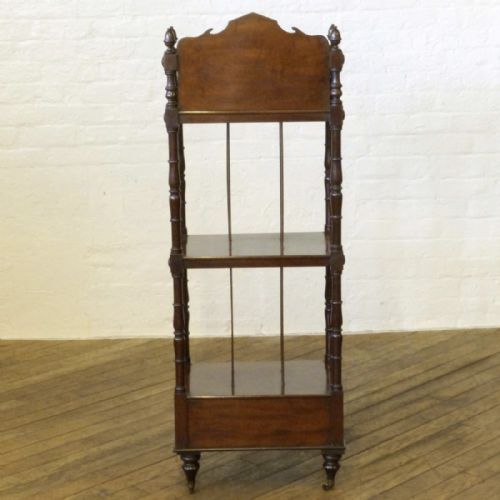 GEORGIAN MAHOGANY WHATNOT - ADDITIONAL PHOTO 9