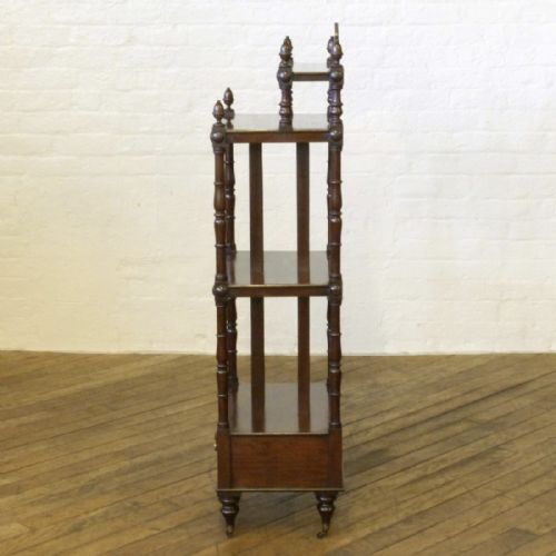 GEORGIAN MAHOGANY WHATNOT - ADDITIONAL PHOTO 10
