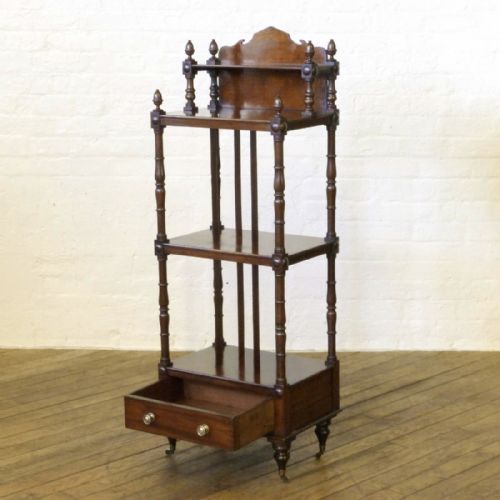 GEORGIAN MAHOGANY WHATNOT - ADDITIONAL PHOTO 11