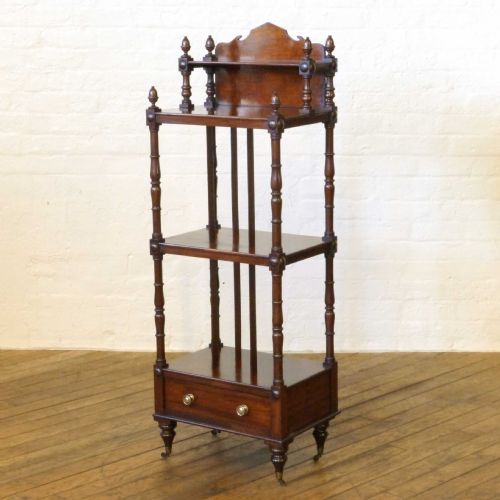 georgian mahogany whatnot - CATEGORY: ANTIQUE FURNITURE - DATED GEORGIAN