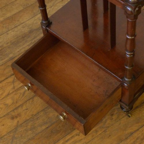 GEORGIAN MAHOGANY WHATNOT - ADDITIONAL PHOTO 4