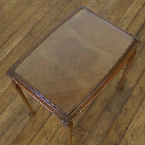 WALNUT NEST OF THREE TABLES - ADDITIONAL PHOTO 1