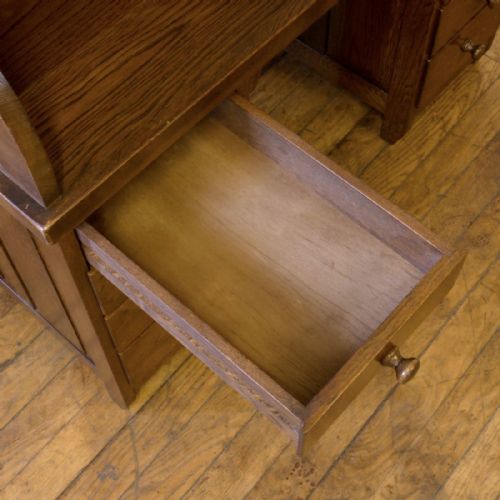 ART DECO OAK ROLL TOP DESK - ADDITIONAL PHOTO 5