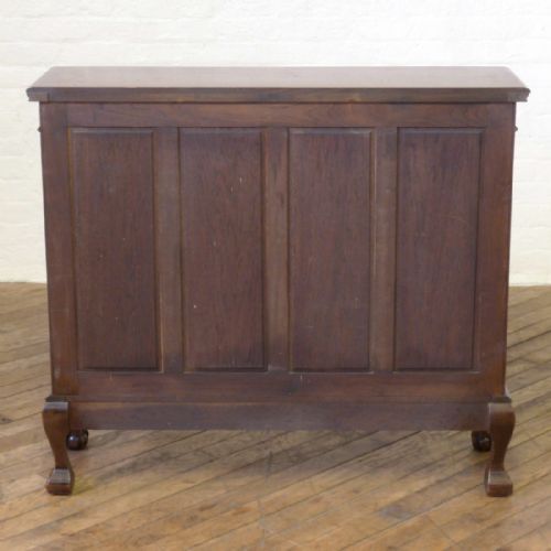 EDWARDIAN CHIPPENDALE STYLE OAK CABINET - ADDITIONAL PHOTO 1