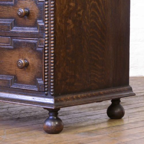 JACOBEAN STYLE OAK BUREAU - ADDITIONAL PHOTO 14