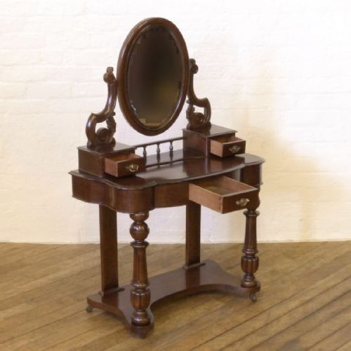 VICTORIAN MAHOGANY DRESSING TABLE - ADDITIONAL PHOTO 4