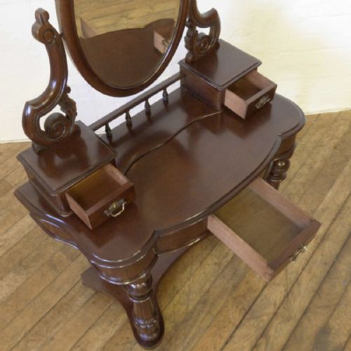 VICTORIAN MAHOGANY DRESSING TABLE - ADDITIONAL PHOTO 6