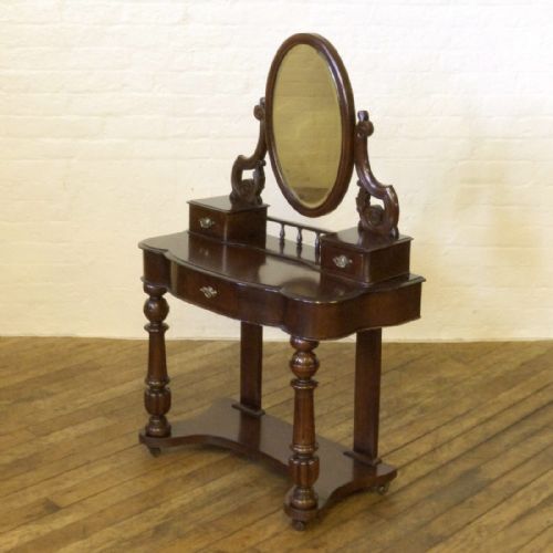 VICTORIAN MAHOGANY DRESSING TABLE - ADDITIONAL PHOTO 13