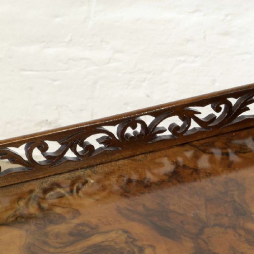 VICTORIAN WALNUT CANTERBURY - ADDITIONAL PHOTO 5