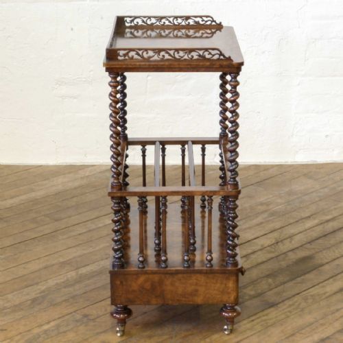 VICTORIAN WALNUT CANTERBURY - ADDITIONAL PHOTO 8