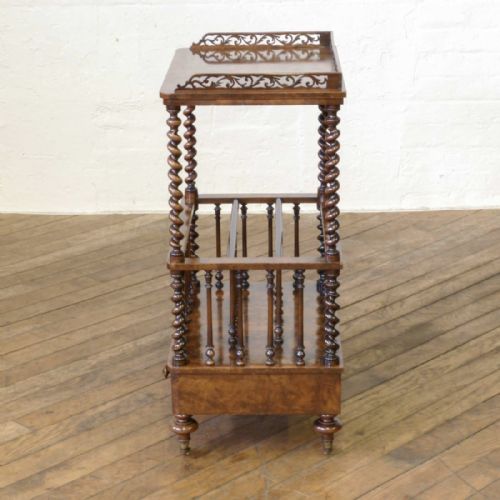 VICTORIAN WALNUT CANTERBURY - ADDITIONAL PHOTO 10