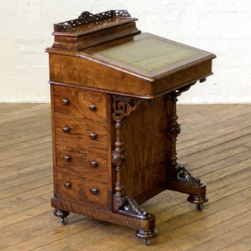 victorian walnut davenport - CATEGORY: ANTIQUE DESKS - DATED 1860