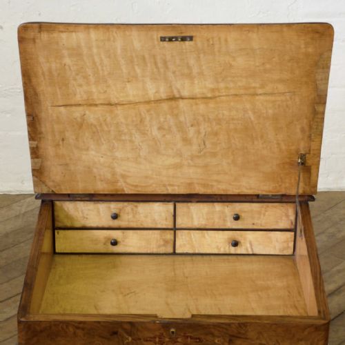 VICTORIAN WALNUT DAVENPORT - ADDITIONAL PHOTO 5