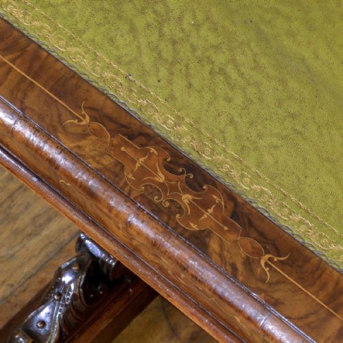 VICTORIAN WALNUT DAVENPORT - ADDITIONAL PHOTO 8