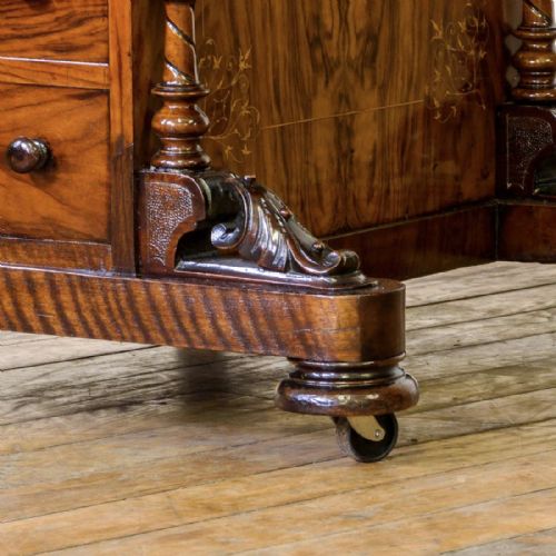 VICTORIAN WALNUT DAVENPORT - ADDITIONAL PHOTO 13