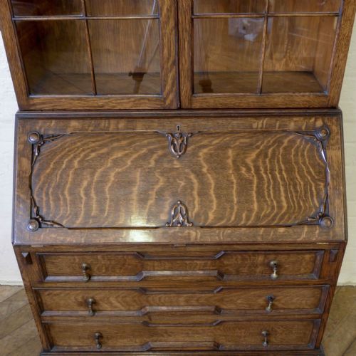 OAK BUREAU BOOKCASE - ADDITIONAL PHOTO 7