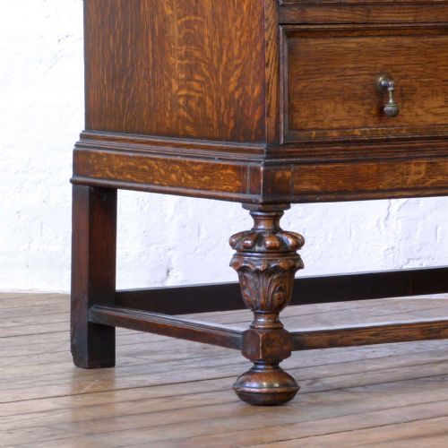 OAK BUREAU BOOKCASE - ADDITIONAL PHOTO 12