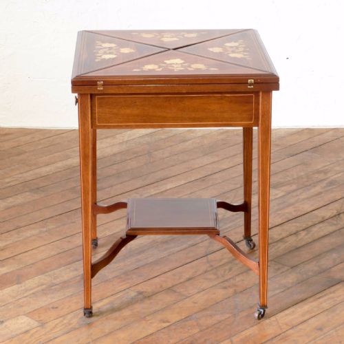 EDWARDIAN ENVELOPE CARD TABLE - ADDITIONAL PHOTO 9