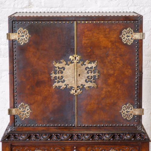 VICTORIAN CUPBOARD ON STAND - ADDITIONAL PHOTO 6