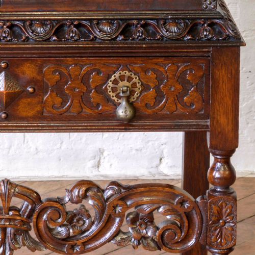 VICTORIAN CUPBOARD ON STAND - ADDITIONAL PHOTO 9