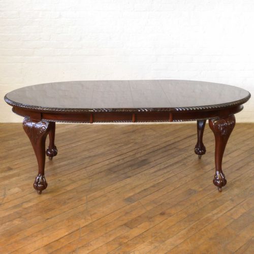 edwardian mahogany dining table - CATEGORY: ANTIQUE TABLES - DATED EDWARDIAN