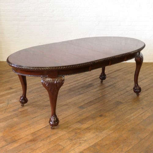 EDWARDIAN MAHOGANY DINING TABLE - ADDITIONAL PHOTO 1