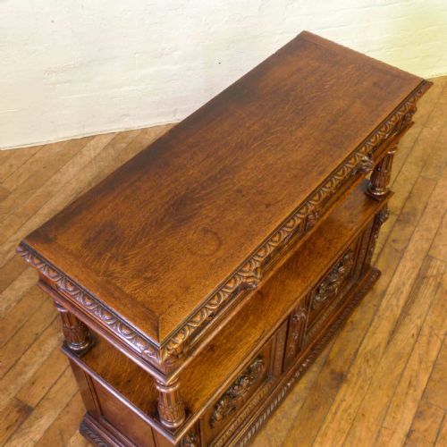VICTORIAN OAK BUFFET - ADDITIONAL PHOTO 5