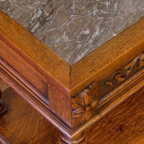 VICTORIAN OAK BUFFET - ADDITIONAL PHOTO 7