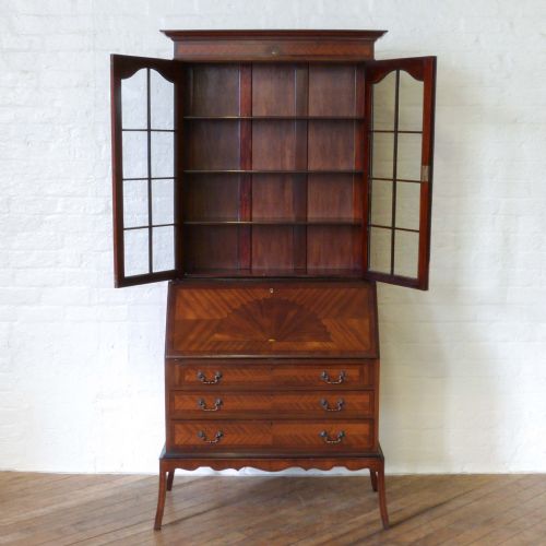MAHOGANY BUREAU BOOKCASE - ADDITIONAL PHOTO 1