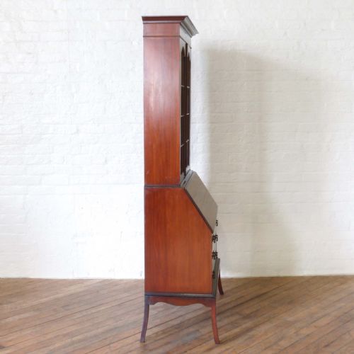 MAHOGANY BUREAU BOOKCASE - ADDITIONAL PHOTO 12