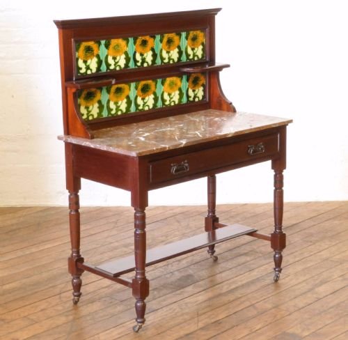 VICTORIAN MAHOGANY WASHSTAND - ADDITIONAL PHOTO 3