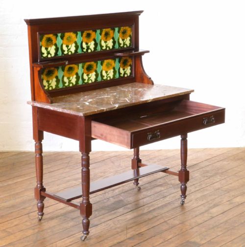 VICTORIAN MAHOGANY WASHSTAND - ADDITIONAL PHOTO 4