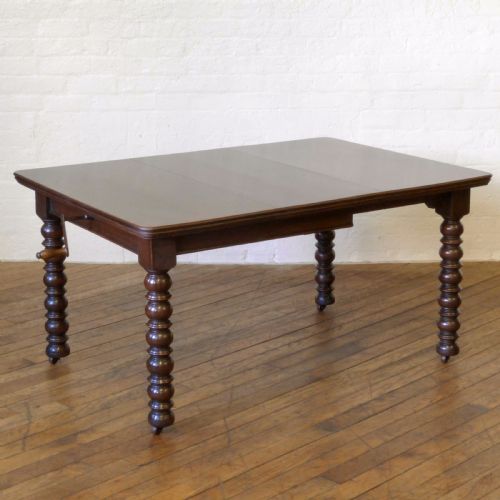 victorian oak extending table - CATEGORY: ANTIQUE TABLES - DATED VICTORIAN