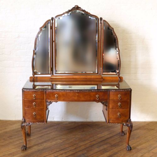 QUEEN ANNE STYLE WALNUT DRESSING TABLE - ADDITIONAL PHOTO 10