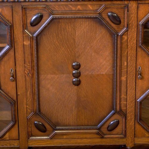 LARGE OAK BOOKCASE - ADDITIONAL PHOTO 5