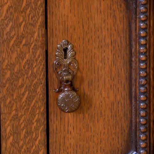 LARGE OAK BOOKCASE - ADDITIONAL PHOTO 6