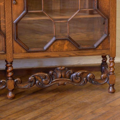 LARGE OAK BOOKCASE - ADDITIONAL PHOTO 7
