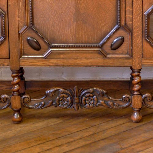 LARGE OAK BOOKCASE - ADDITIONAL PHOTO 8