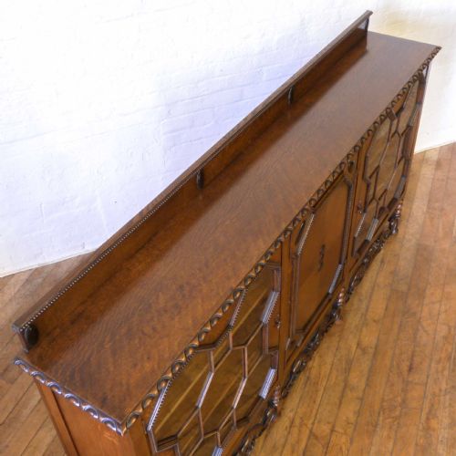 LARGE OAK BOOKCASE - ADDITIONAL PHOTO 10