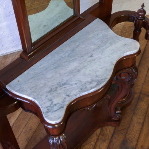 VICTORIAN MAHOGANY HALLSTAND - ADDITIONAL PHOTO 4