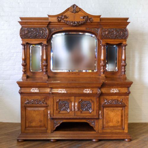 victorian pollard oak sideboard - CATEGORY: ANTIQUE SIDEBOARDS - DATED VICTORIAN