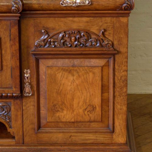 VICTORIAN POLLARD OAK SIDEBOARD - ADDITIONAL PHOTO 5