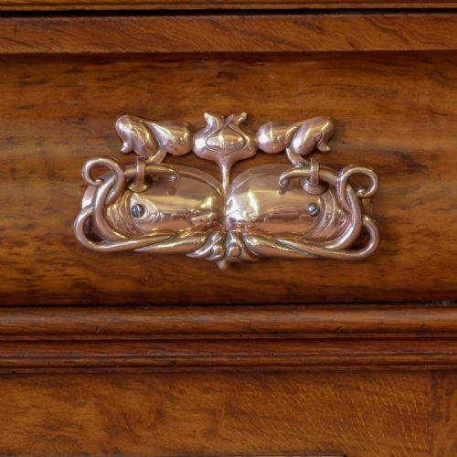 VICTORIAN POLLARD OAK SIDEBOARD - ADDITIONAL PHOTO 7