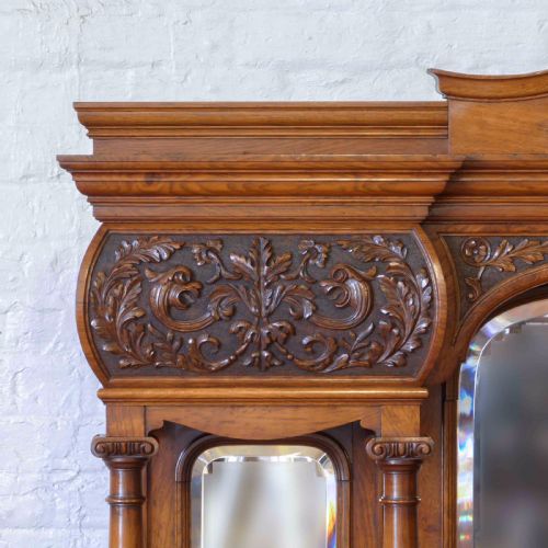 VICTORIAN POLLARD OAK SIDEBOARD - ADDITIONAL PHOTO 8