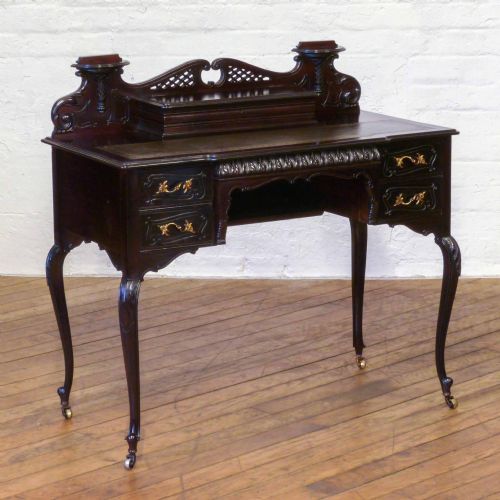 edwardian mahogany ladies writing desk - CATEGORY: ANTIQUE DESKS - DATED EDWARDIAN
