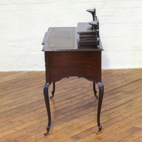 EDWARDIAN MAHOGANY LADIES WRITING DESK - ADDITIONAL PHOTO 14