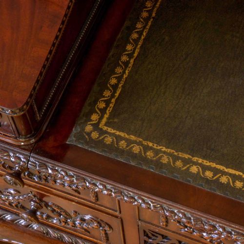 VICTORIAN MAHOGANY CARLTON HOUSE DESK - ADDITIONAL PHOTO 13